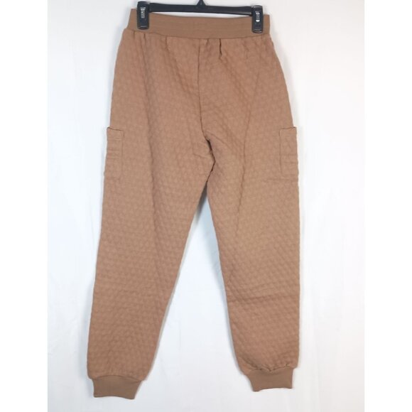 Umgee Quilted Utility Jogger Pants Women S High Rise Casual Lounge NWT - Picture 6 of 6